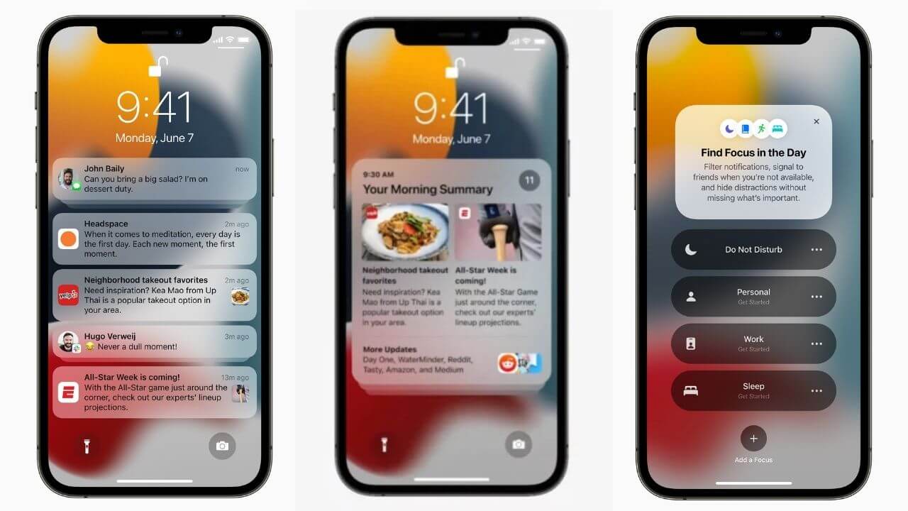 Notifications in iOS 15