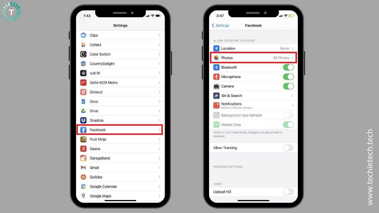 Check Facebook permissions on your iPhone or iPad