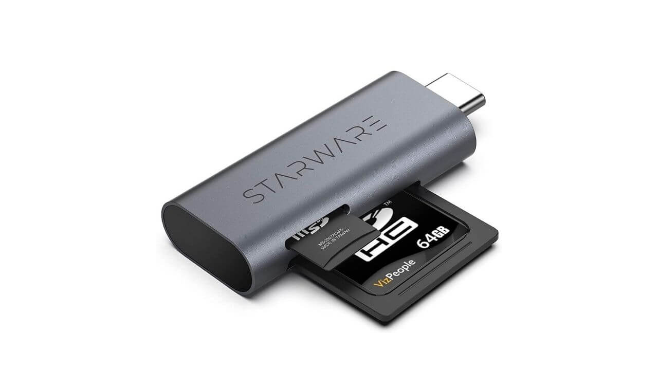 STARWARE USB C to SDMicroSD Card Reader
