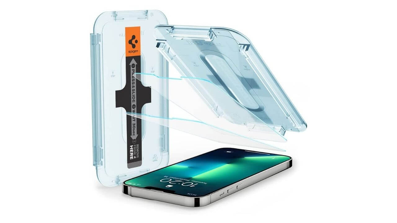 Spigen Tempered Glass Screen Protector for iPhone 13 Pro (Best in class)
