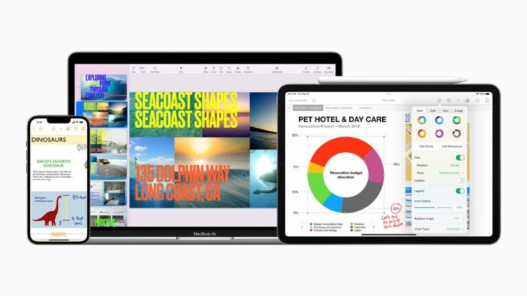 Apple announced new features in Keynote, Pages, and Numbers