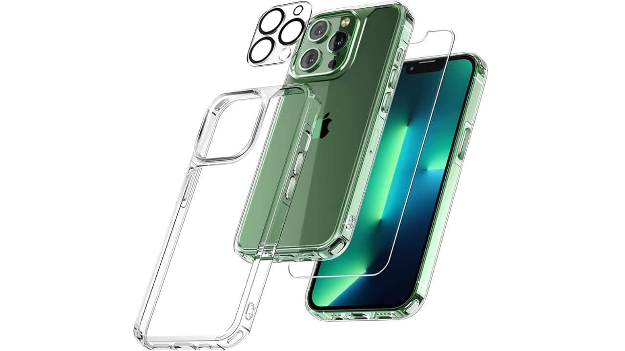 TAURI iPhone 13 Pro Max Defender Clear Case