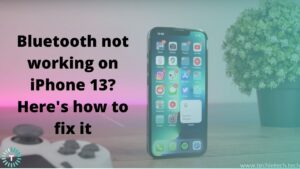 Bluetooth not working on iPhone 13 Banner Image