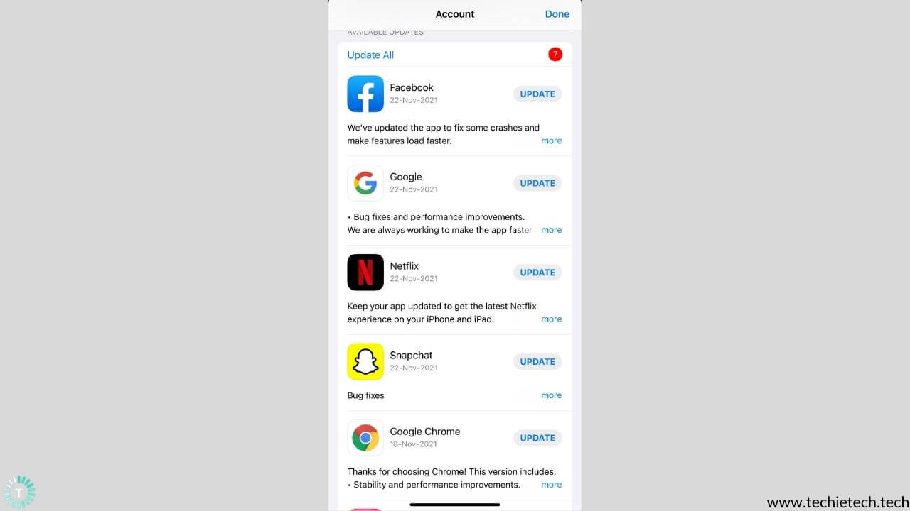 Update Apps on your iPhone