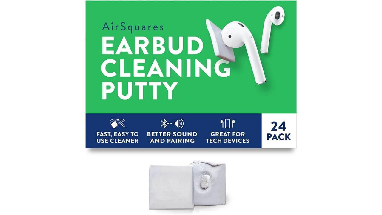 AirSquares Earbud Cleaning Putty for Apple AirPods