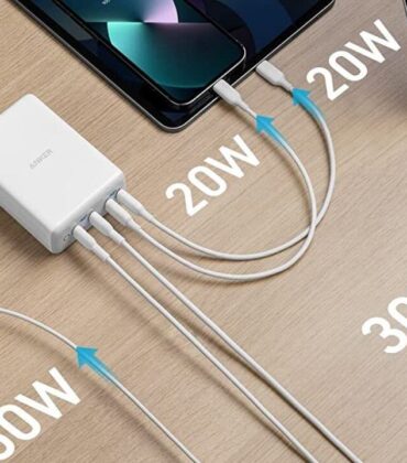 Anker’s new 120W USB-C charger can charge a MacBook Pro, a Dell XPS, an iPhone, and an iPad. All at once.