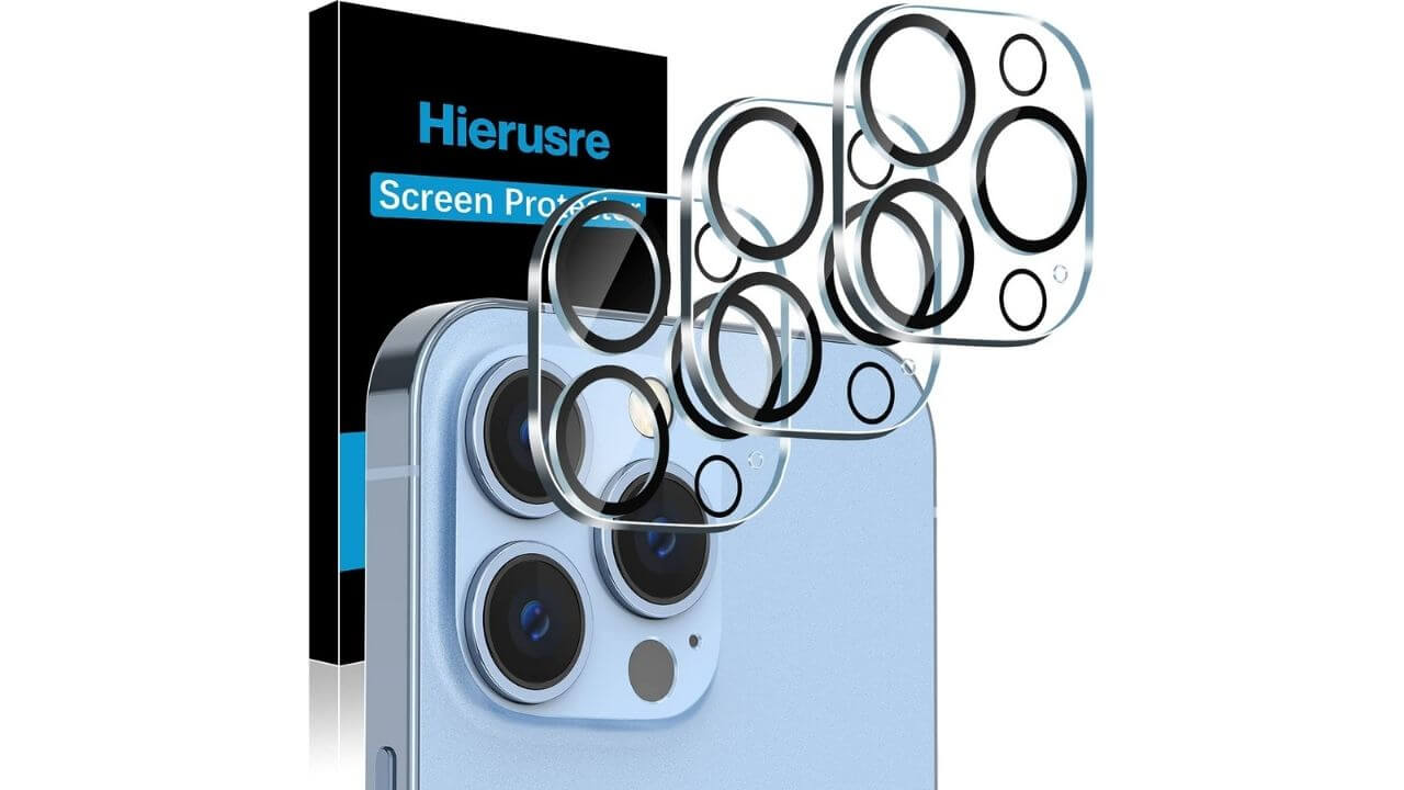 Hierusre Ultra-thin iPhone 13 Pro Camera Protector Lens