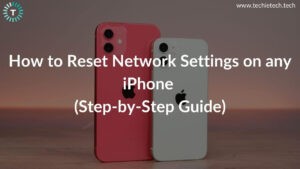 How to Reset Network Settings on iPhone Banner Image