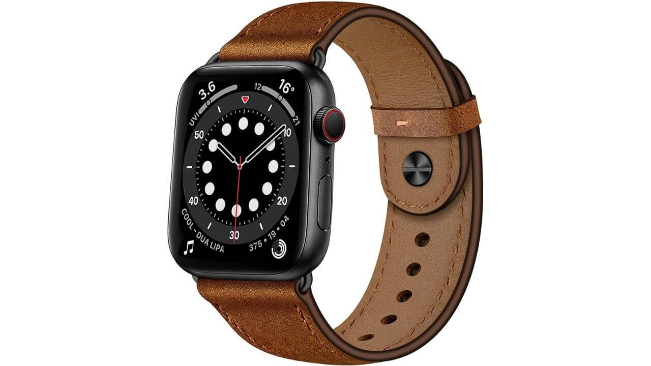 OUHENG Genuine Leather Strap Band