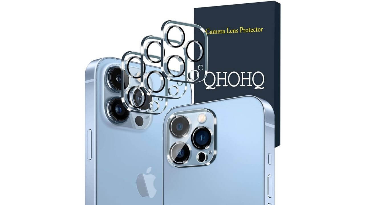 QHOHQ Tempered Glass Camera Lens Protector (Best Overall)