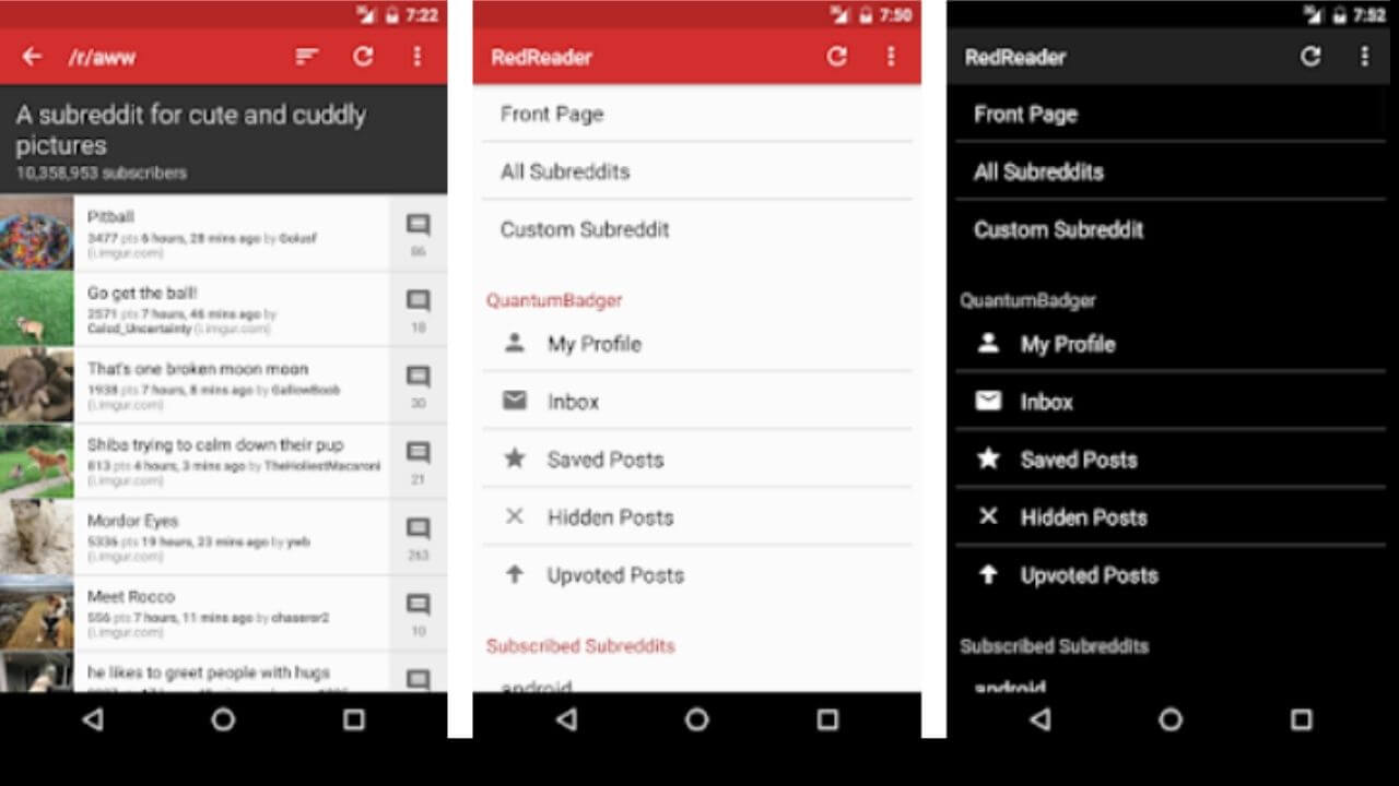 RedReader (Best Free Reddit App for Android Users)