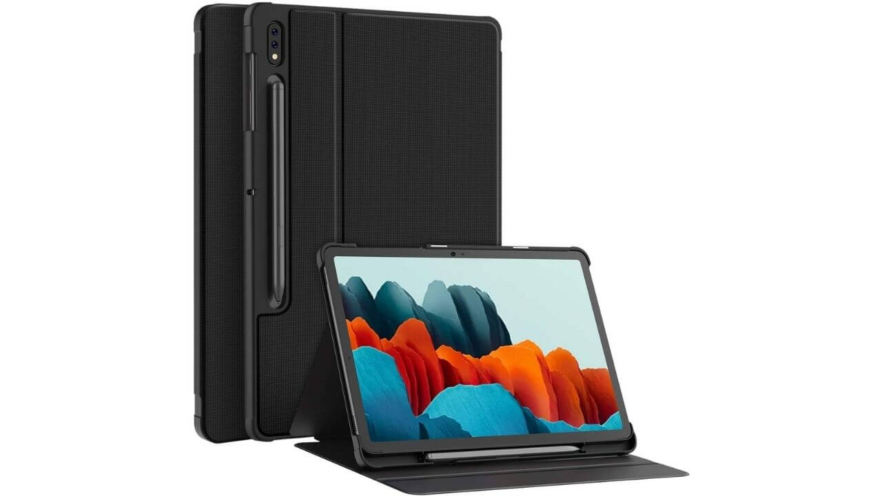 Soke Samsung Tab S7 Shockproof Stand Folio Case