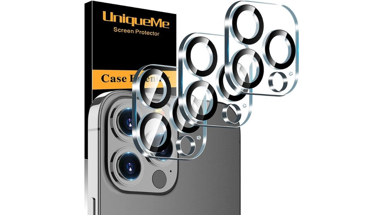 Unique Me iPhone 13 Pro Max Camera Protector Glass (Reliable Protection)