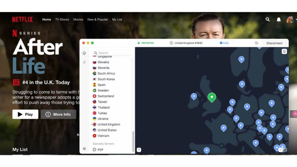 How to watch Netflix UK using NordVPN