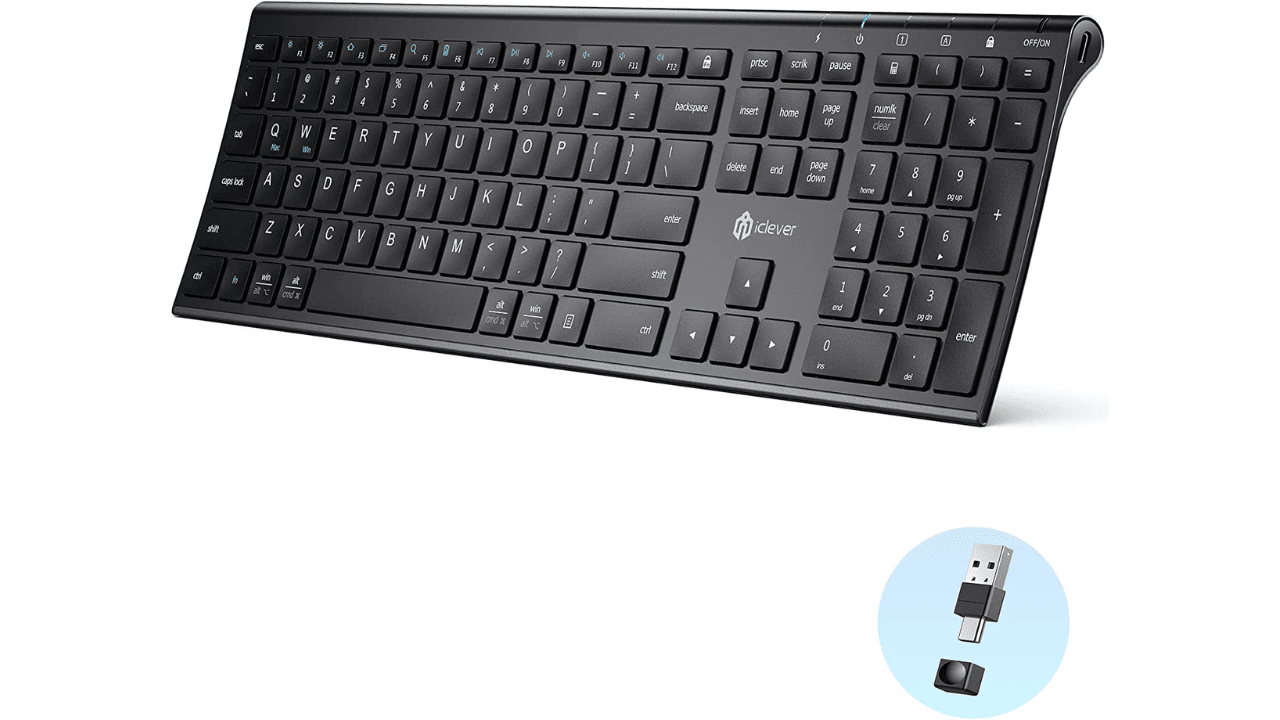 iClever GK20 Full-Size Wireless Keyboard