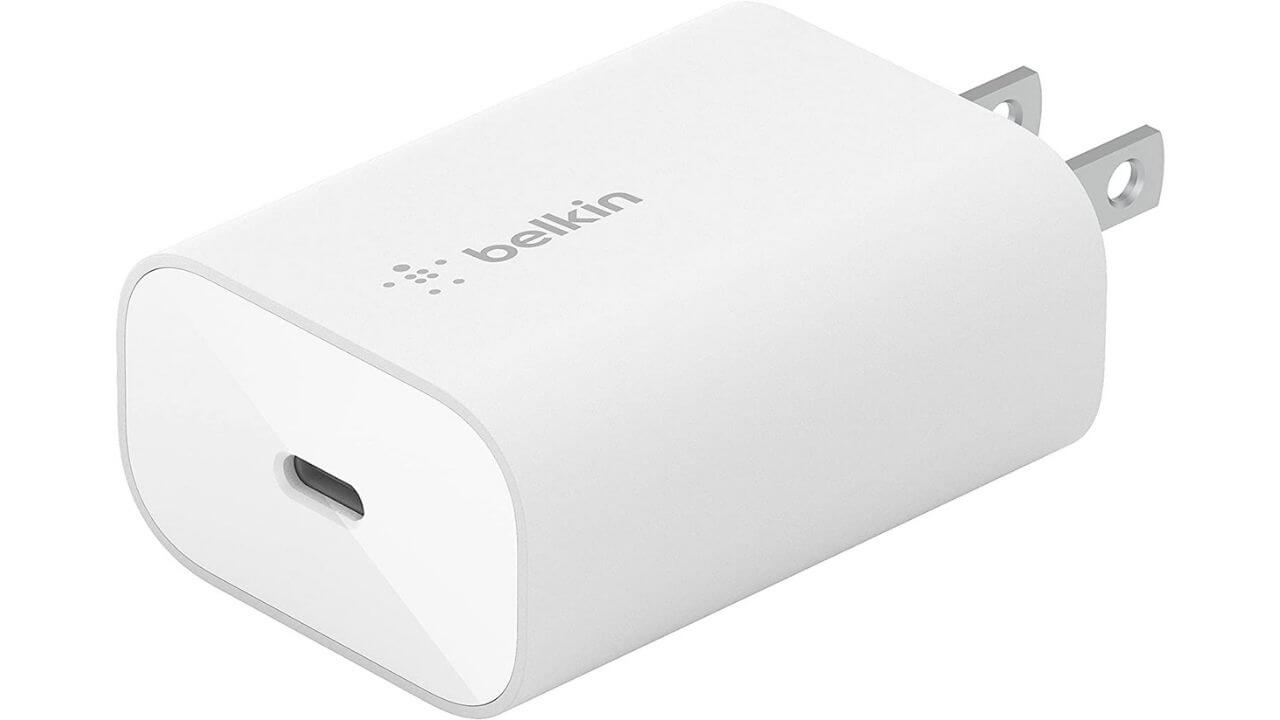 Belkin 25W USB-C PD 3.0 Fast Charger (Works with iPhones & iPads)