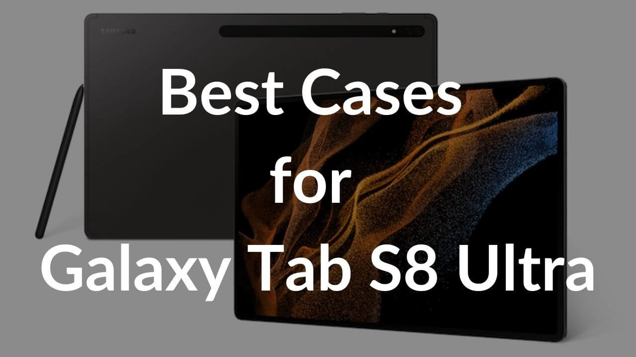 EasyAcc Hülle Kompatibel mit Samsung Galaxy Tab S8 Ultra 14.6 Zoll 2022 Ultra Dünn mit Auto aufwachen/Schlaf Funktion Standfunktion Slim PU Leder Schutzhülle Schwarz 