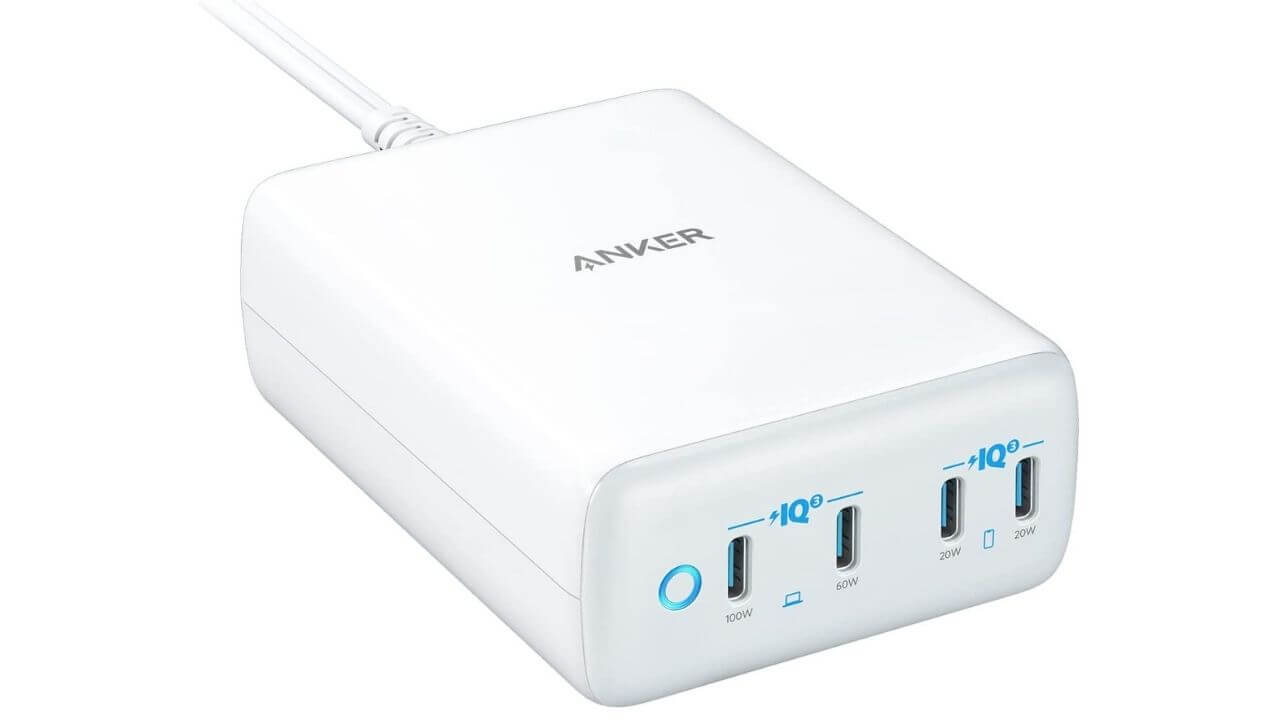 Anker 547 120W Multi-port USB-C Charger (Best Multi-device Charger for Galaxy Tab S8)