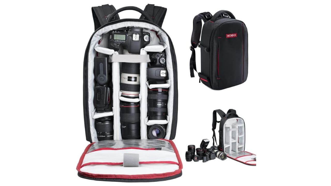 Beschoi Waterproof Camera Backpack