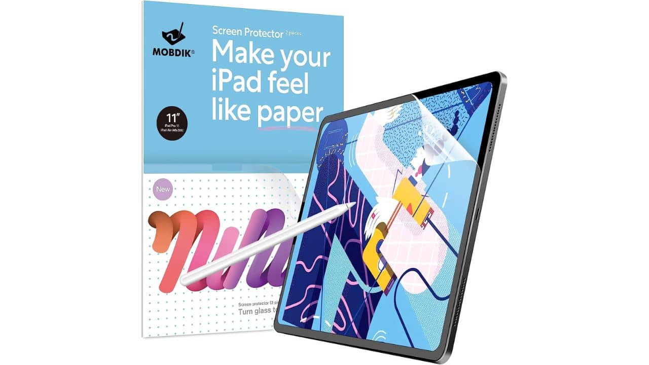 MOBDIK Paperfeel Screen Protector for iPad Air 5th Gen