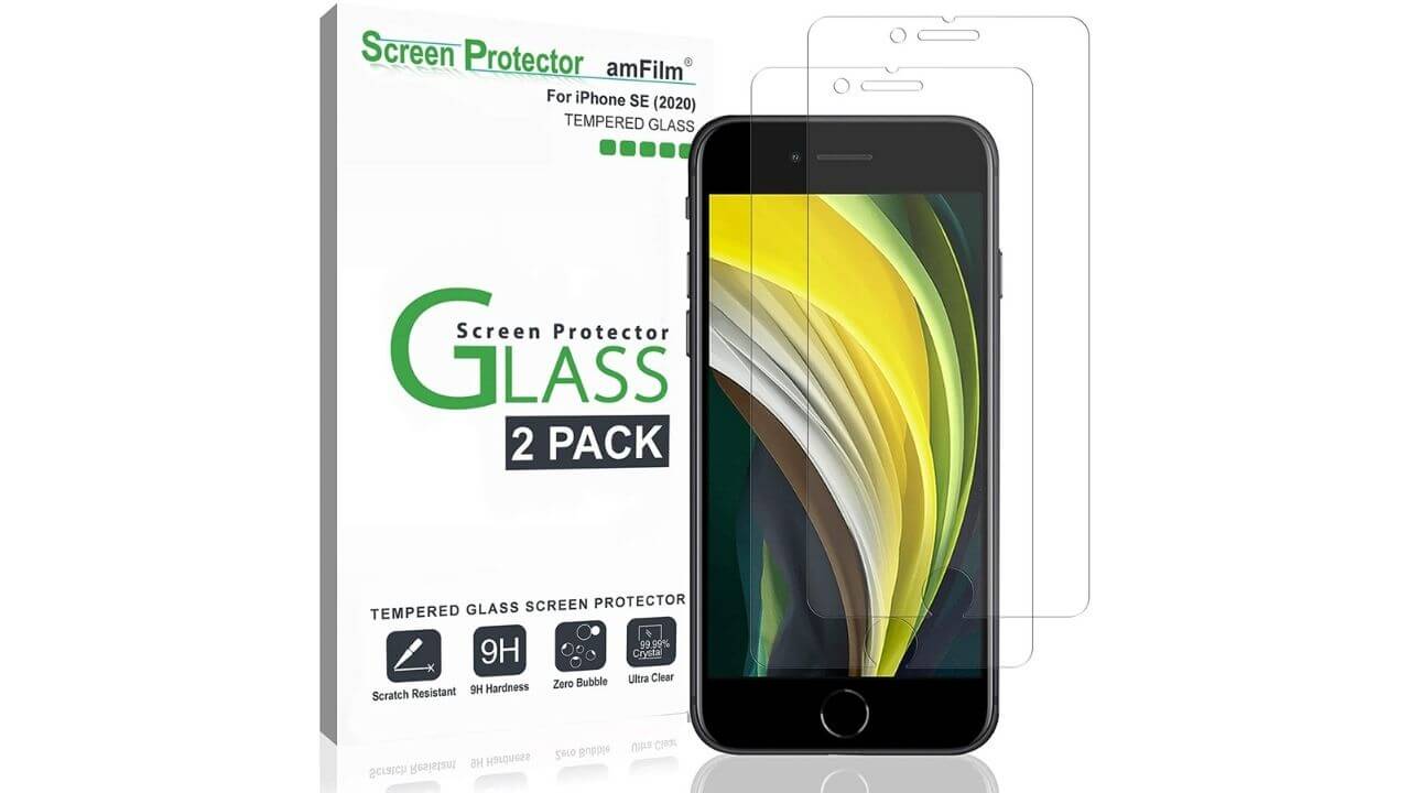 amFilm Glass Screen Protector (Best Value for Money)