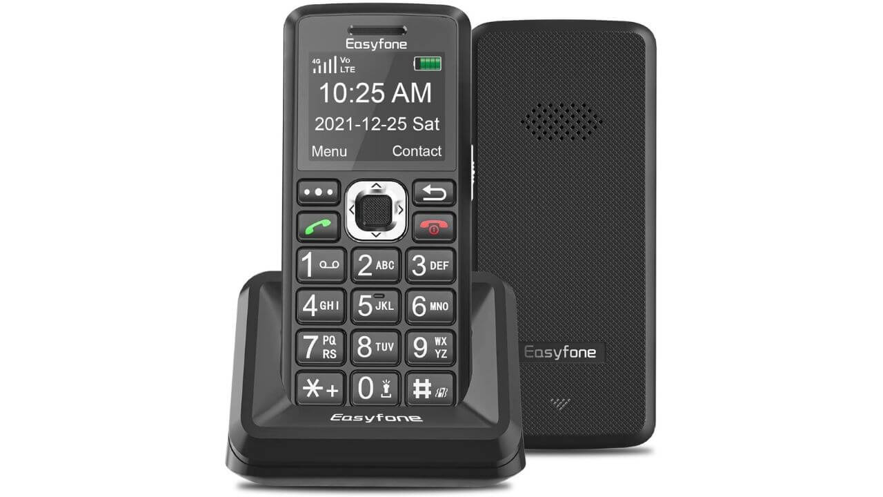 Easyfone T200 4G (Best Big buttons phone for seniors with SOS button)