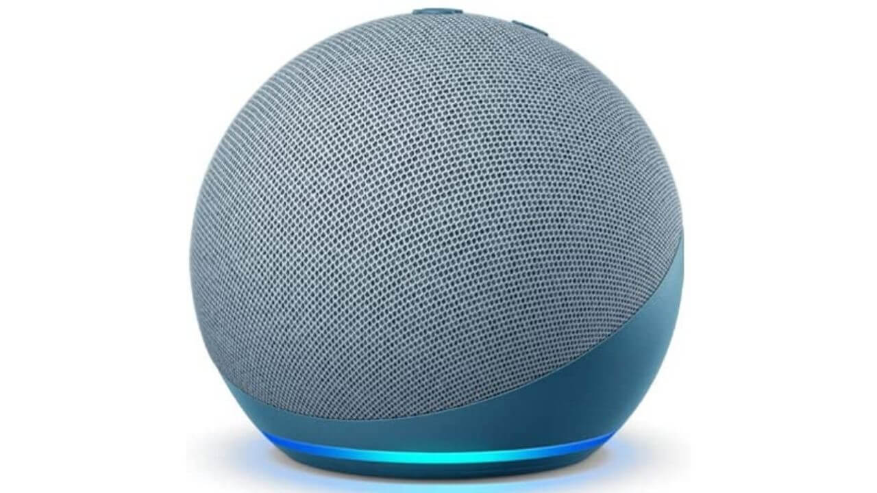 Echo Dot (4th Gen) smart speaker with clock