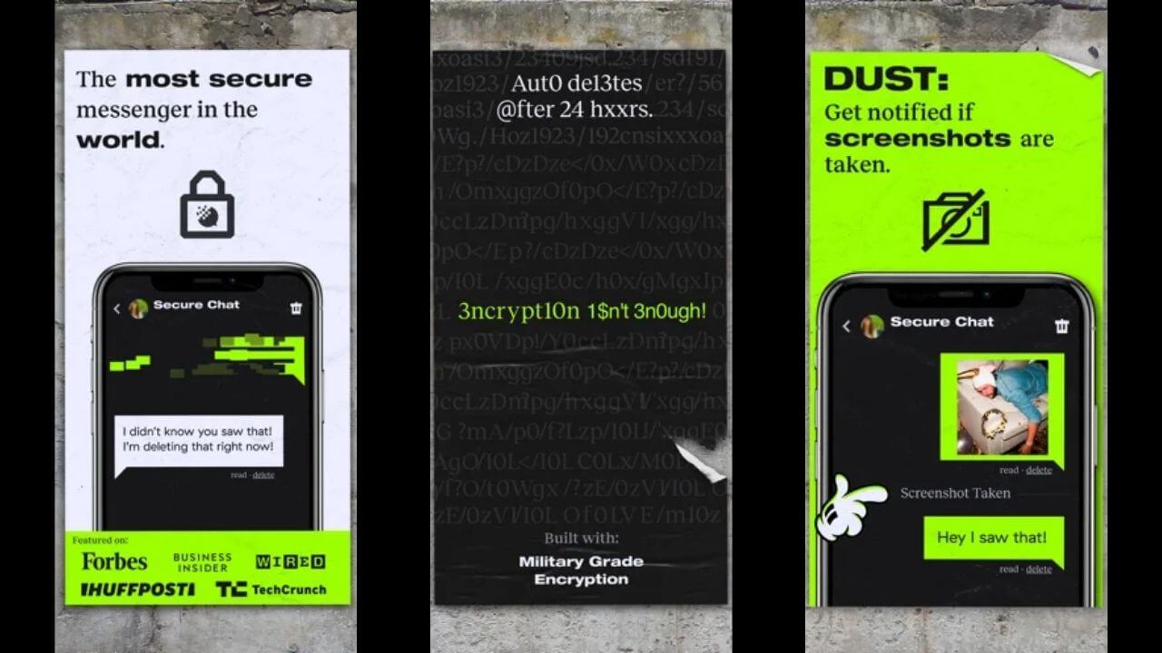 Dust Secure Messaging App for iPhone