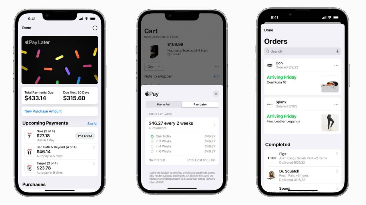 Apple Pay Later and Order Tracking