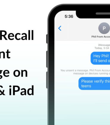 How to Recall a sent Message on iPhone and iPad?