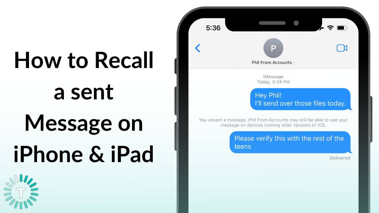 How to Recall a sent Message on iPhone and ipad Banner Image