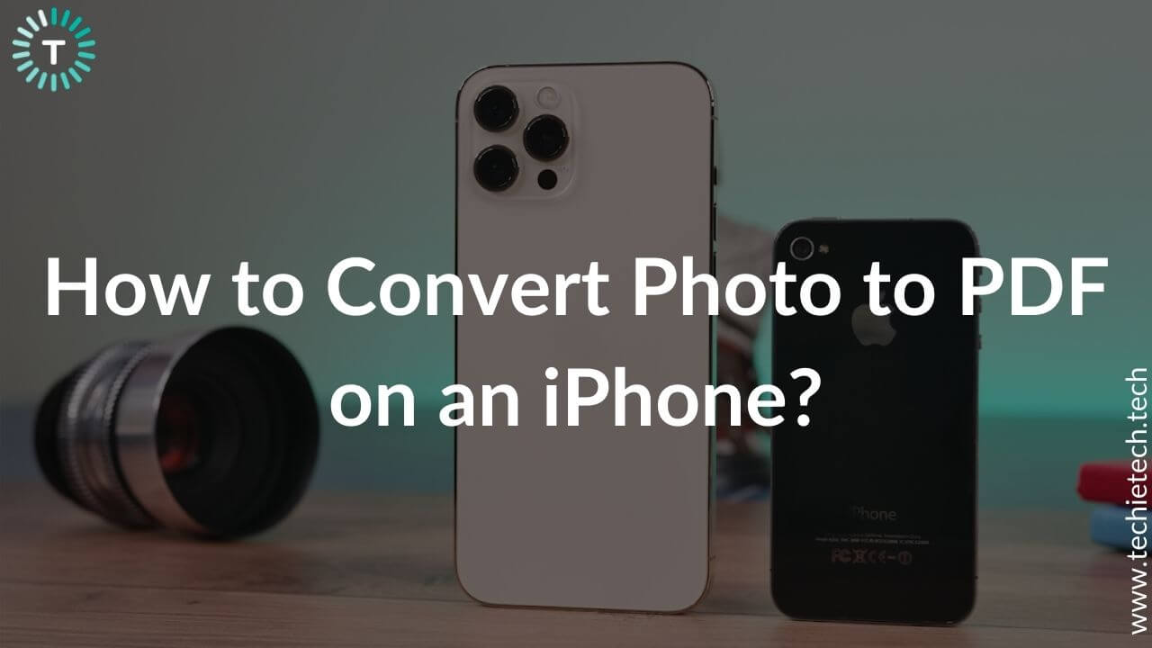 How to convert photo to pdf on an iPhone
