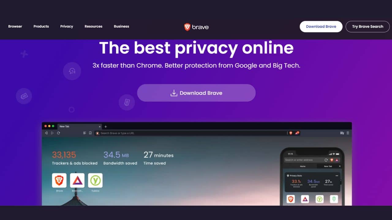 BravBrave Browser (Best App for Privacy-concerned M2 MacBook users)