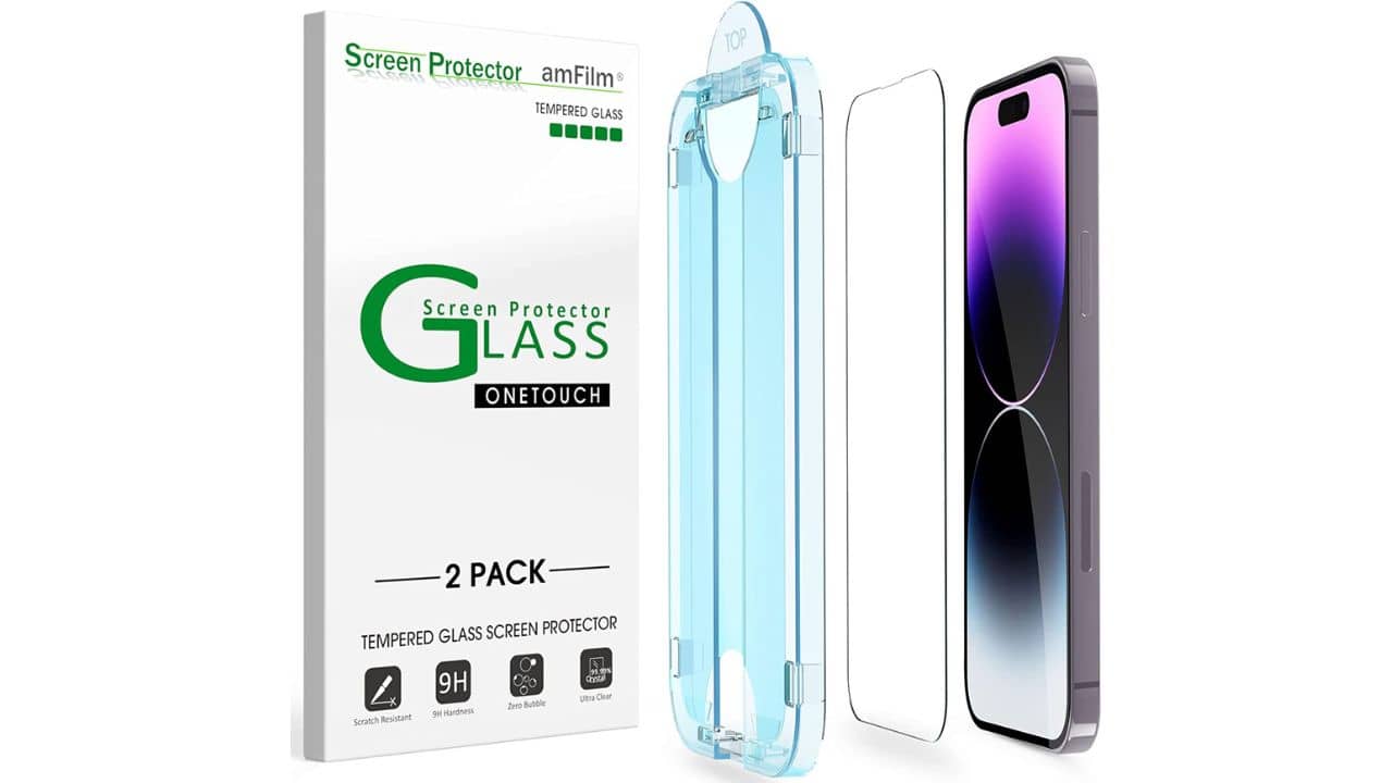 amFilm Glass Screen Protector (2-pack)