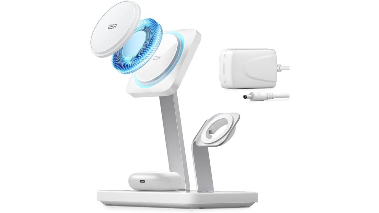 ESR HaloLock 3-in-1 Wireless Charger Stand with CryoBoostTM
