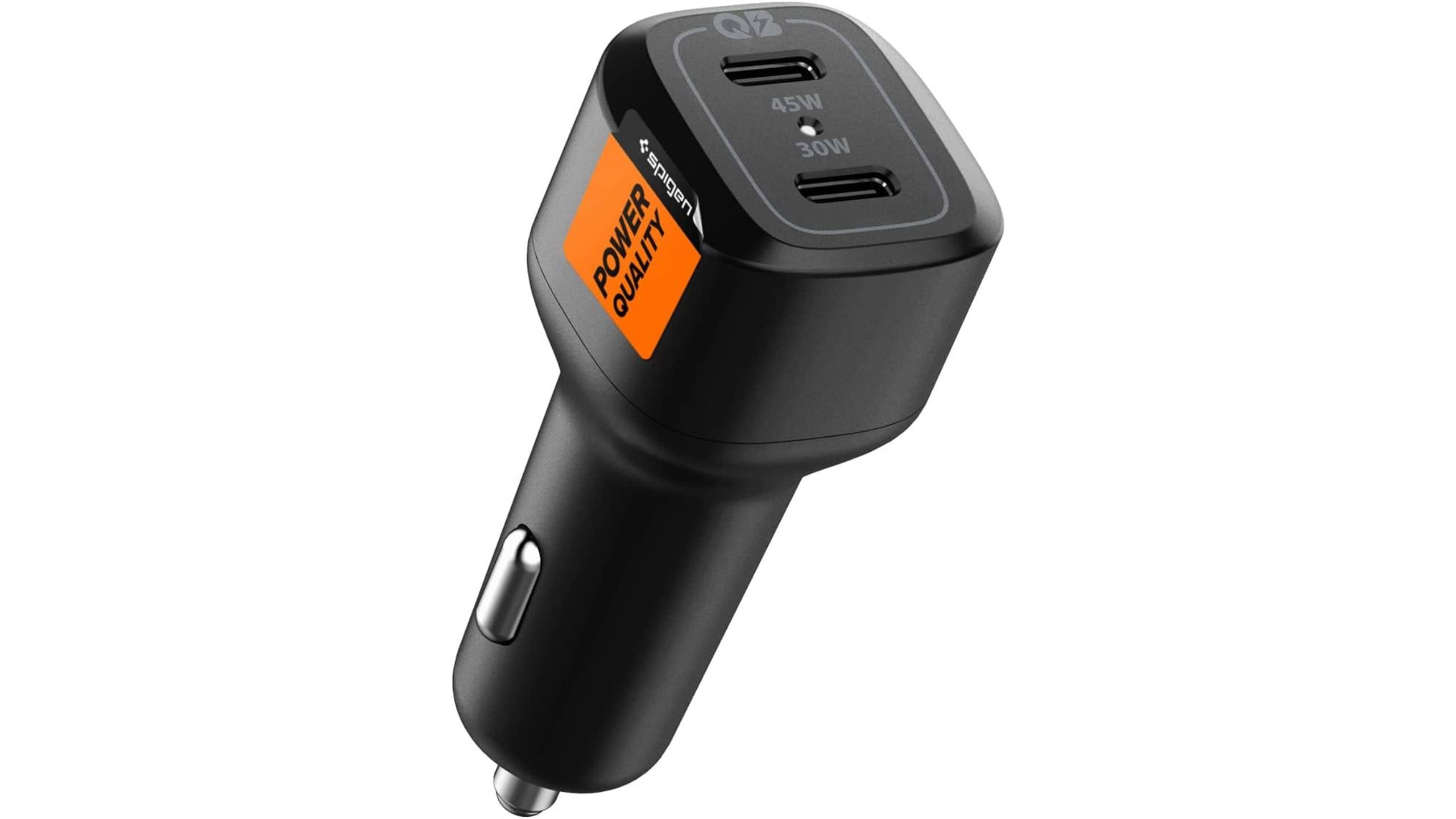 Spigen 75W Dual-port Car Charger (No charging cable included)