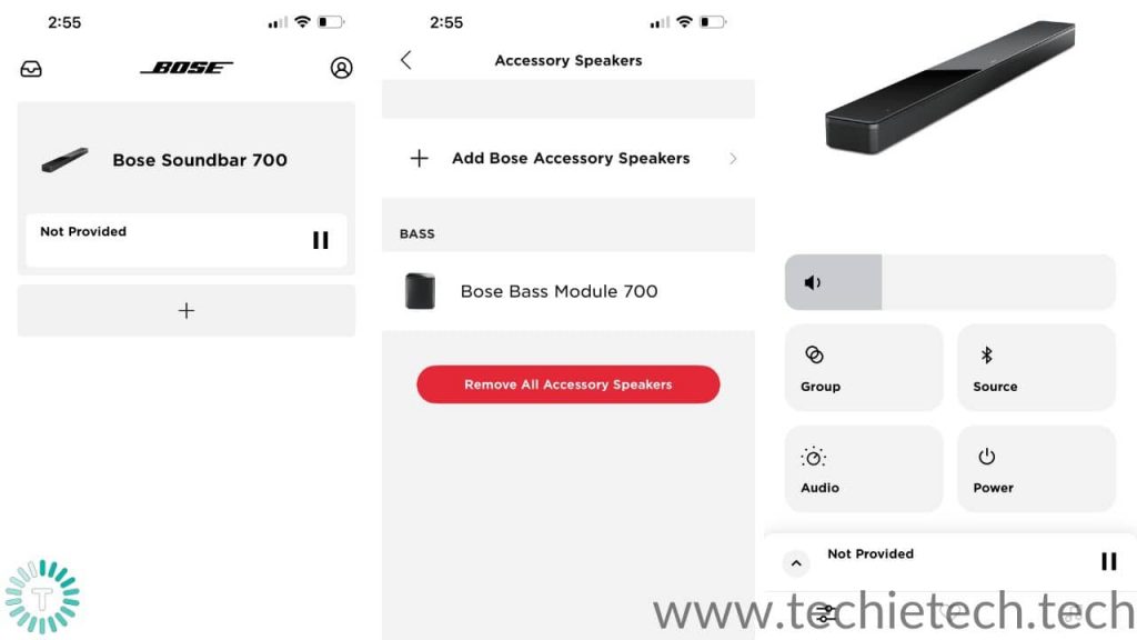 Bose Music app has a very user friendlt interface and navigation