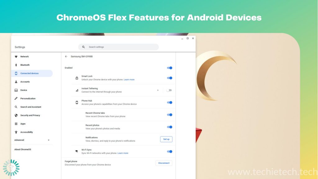 ChromeOS Flex offers plenty of Android device features for seamless connectivity
