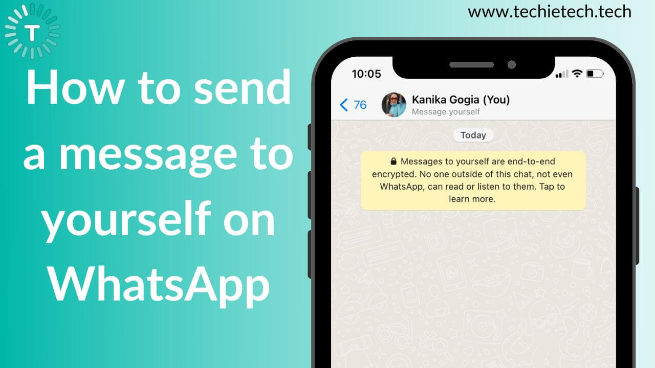 Message Yourself in WhatsApp Banner Image