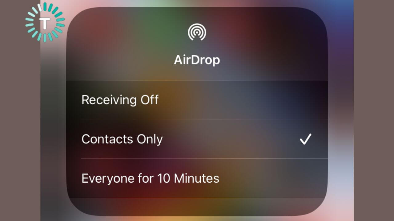 AirDrop new setting
