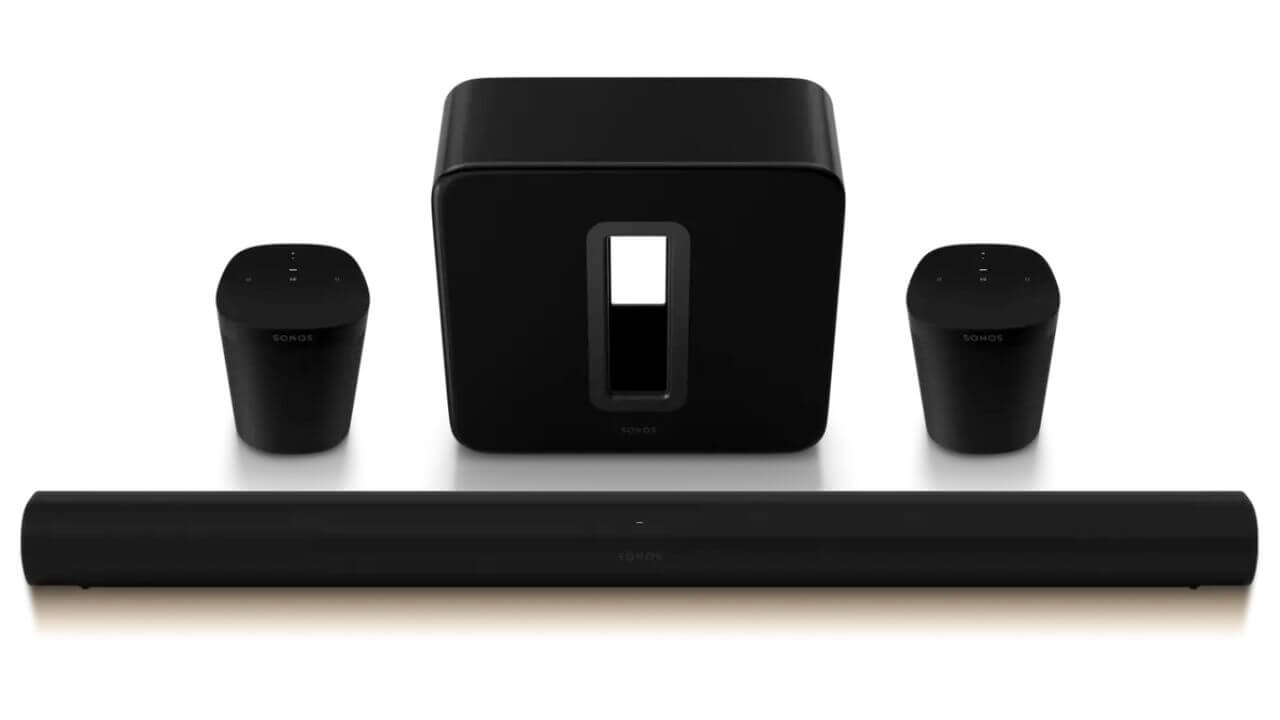 Sonos Arc with subwoofer and speakers