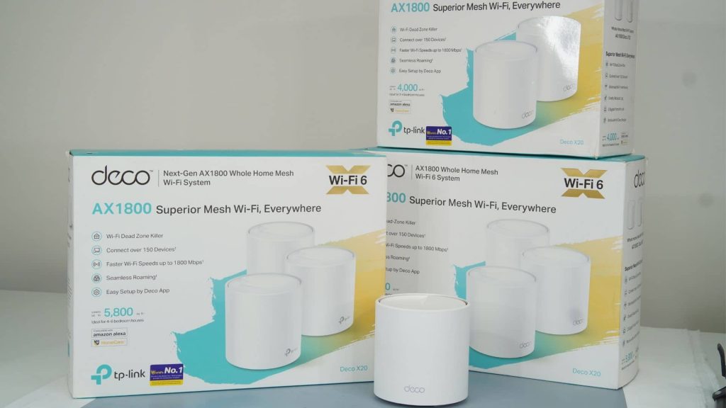 The Deco X20 Mesh routers come in a pack of three and two units for better value