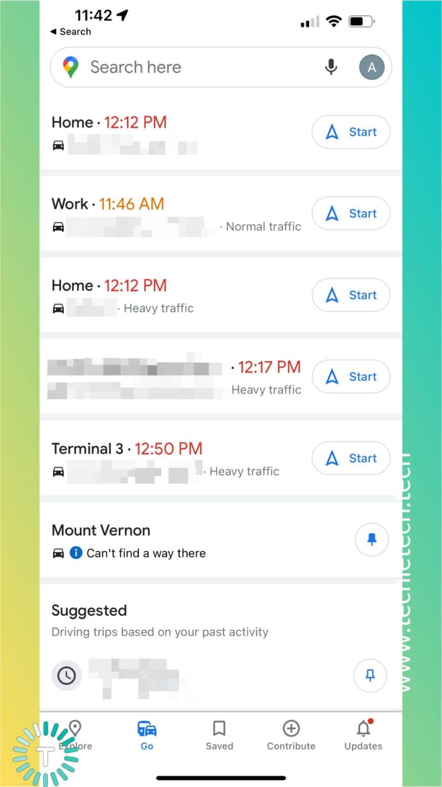 How to Save a Route on Google Maps on iPhone and Android - TechieTechTech