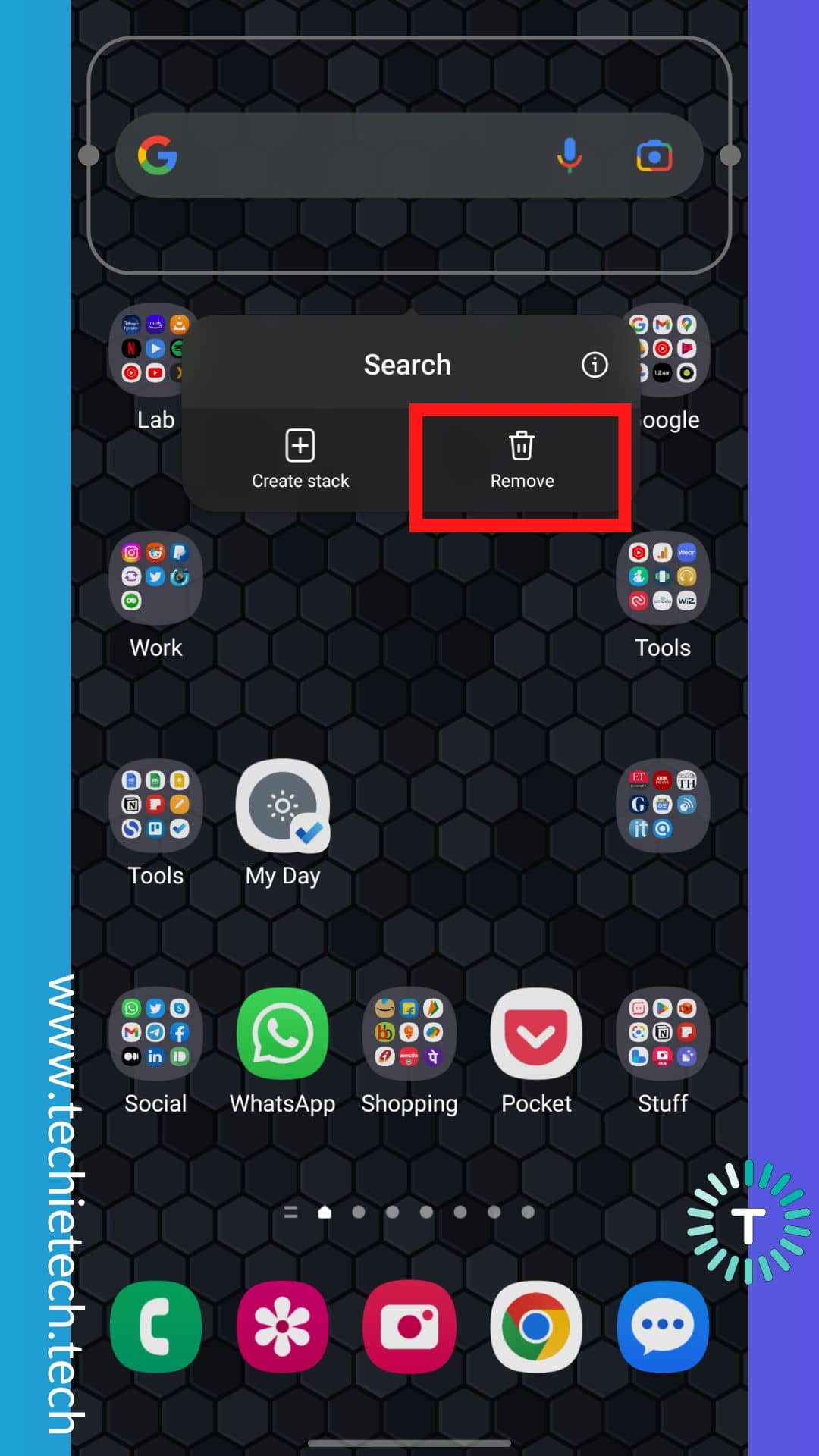 How to hide the Google Search bar from the Android home screen (For Non-Pixel devices)