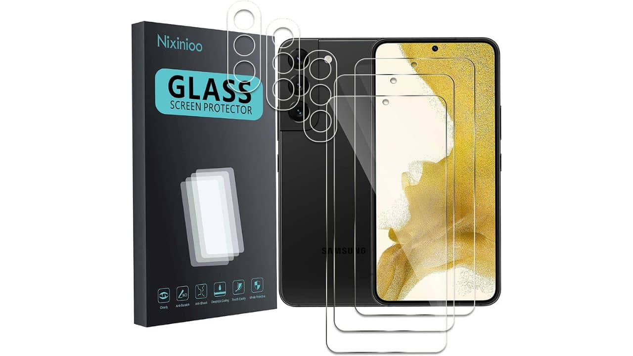 Nixinioo Glass Screen Protector for Galaxy S23 Plus
