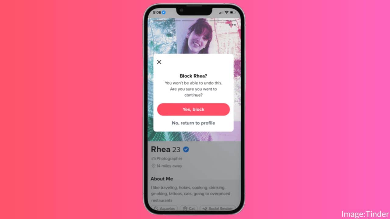 Tinder Blocking feature