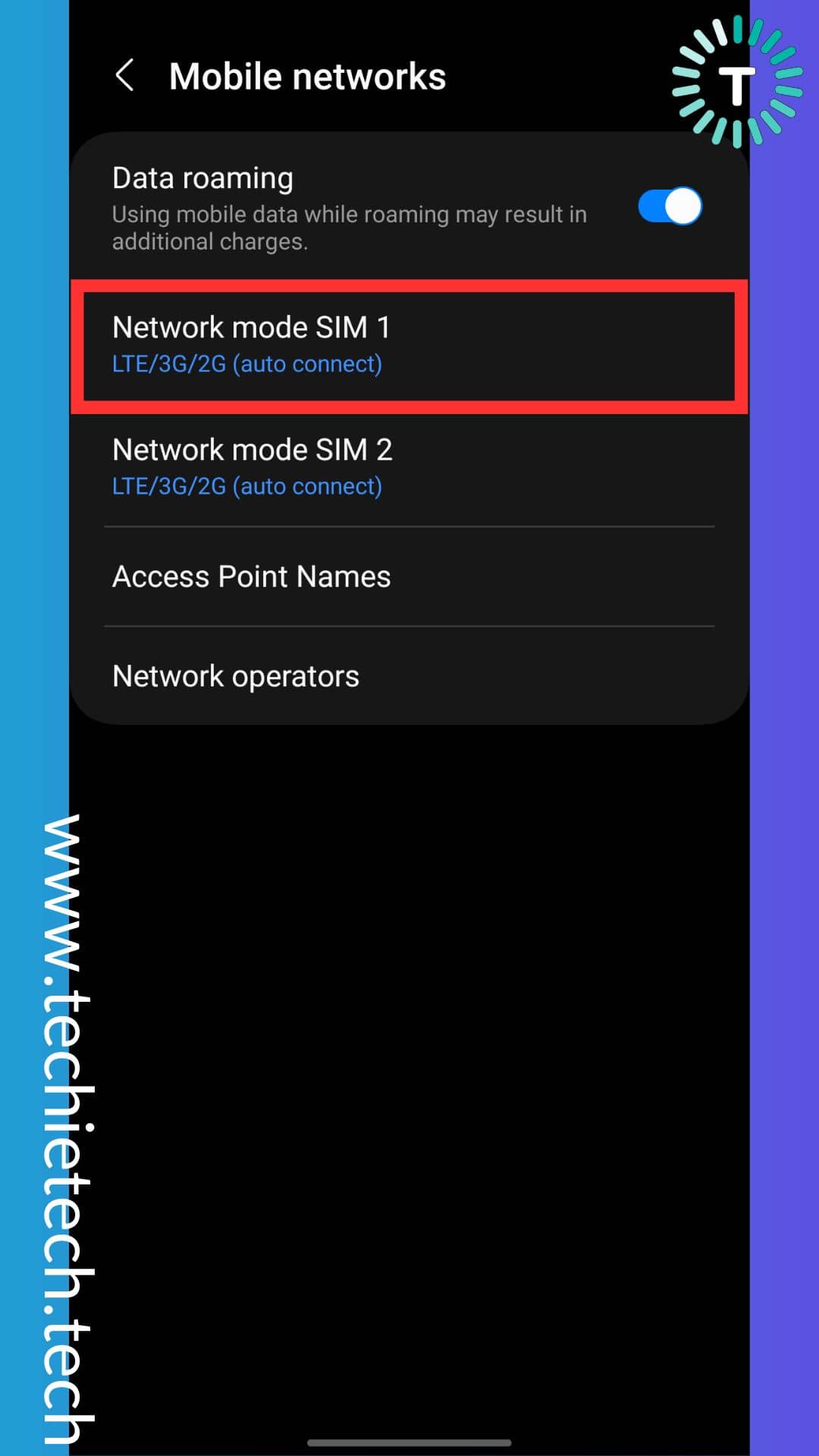 Tap on Network Mode for both SIM one-by-one