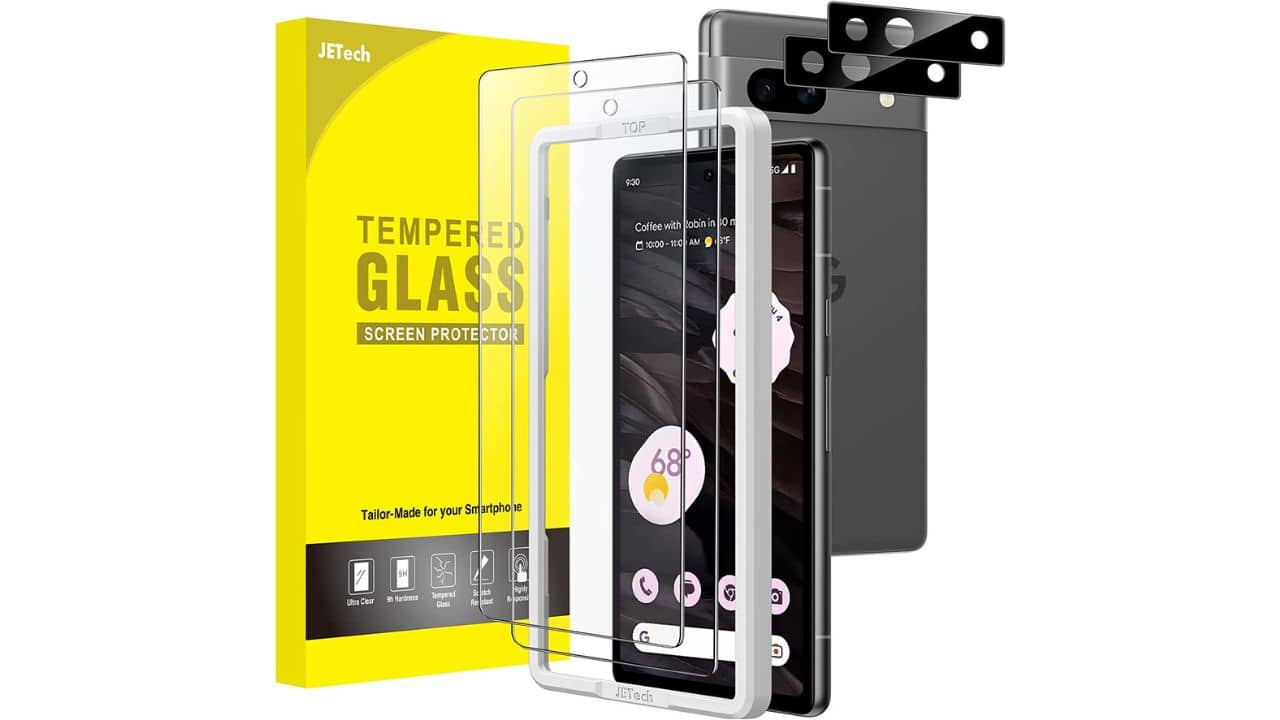 JeTech Pixel 7a Screen Protector (2 Pack)