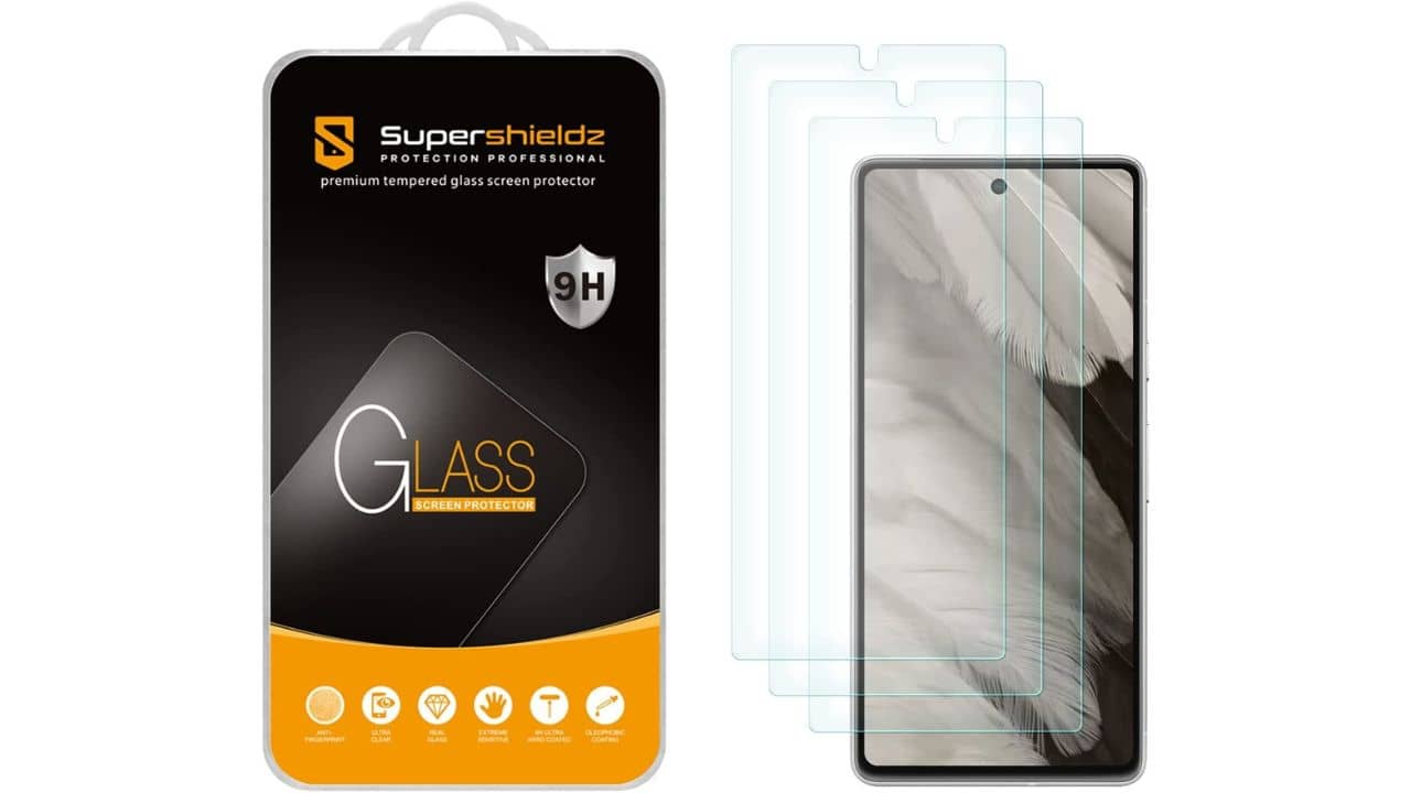 Supershieldz Pixel 7a Glass Screen Protector (3 Pack)