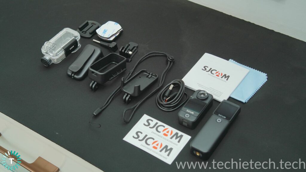 SJCAM C300 Action Camera Accessories that come in the box